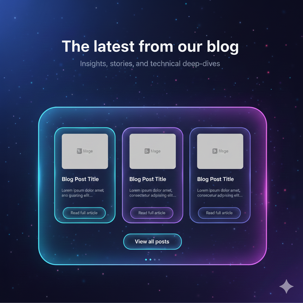 Blog Sections